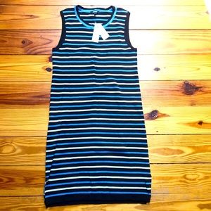 Express Premise Blue Black Striped Dress, NWT, M